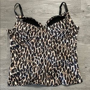 💜 NWOT Charlotte Russe Leopard Corset